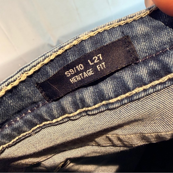 VIGOSS Women’s Size 9/10 L27 Denim Jeans Heritage Fit Capri Style Stretch - Picture 14 of 16